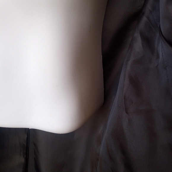 Men's Jacket 40R Haggar Black w/ silver Pinstripes - Picture 6 of 6